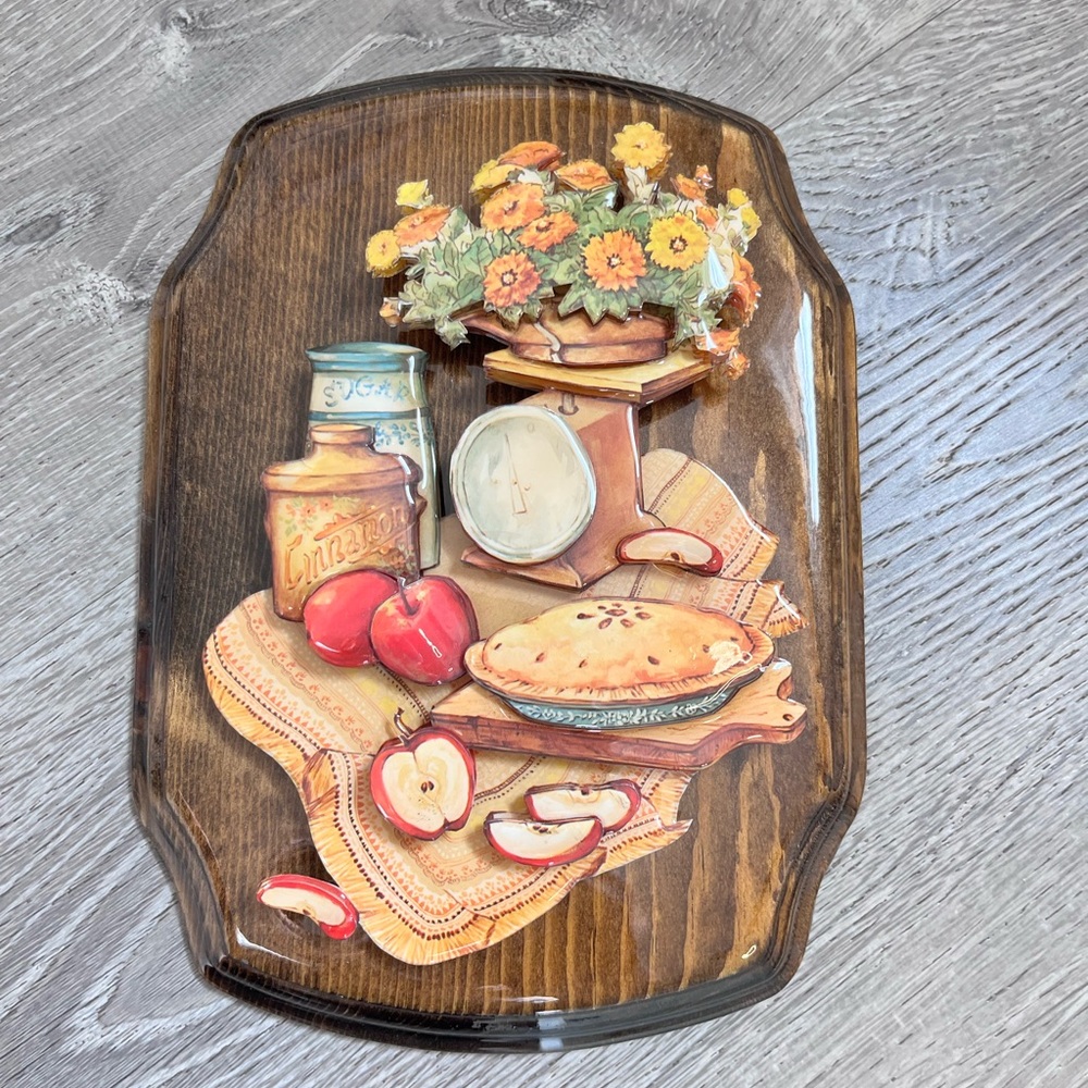 Vintage Apple Pie Dimensional Art
